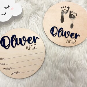 Birth Announcement Sign, Baby Name Sign for Hospital, Birth Stats Sign, Hospital Name Sign, Newborn Name Wood Sign, Wood Sign Name Reveal