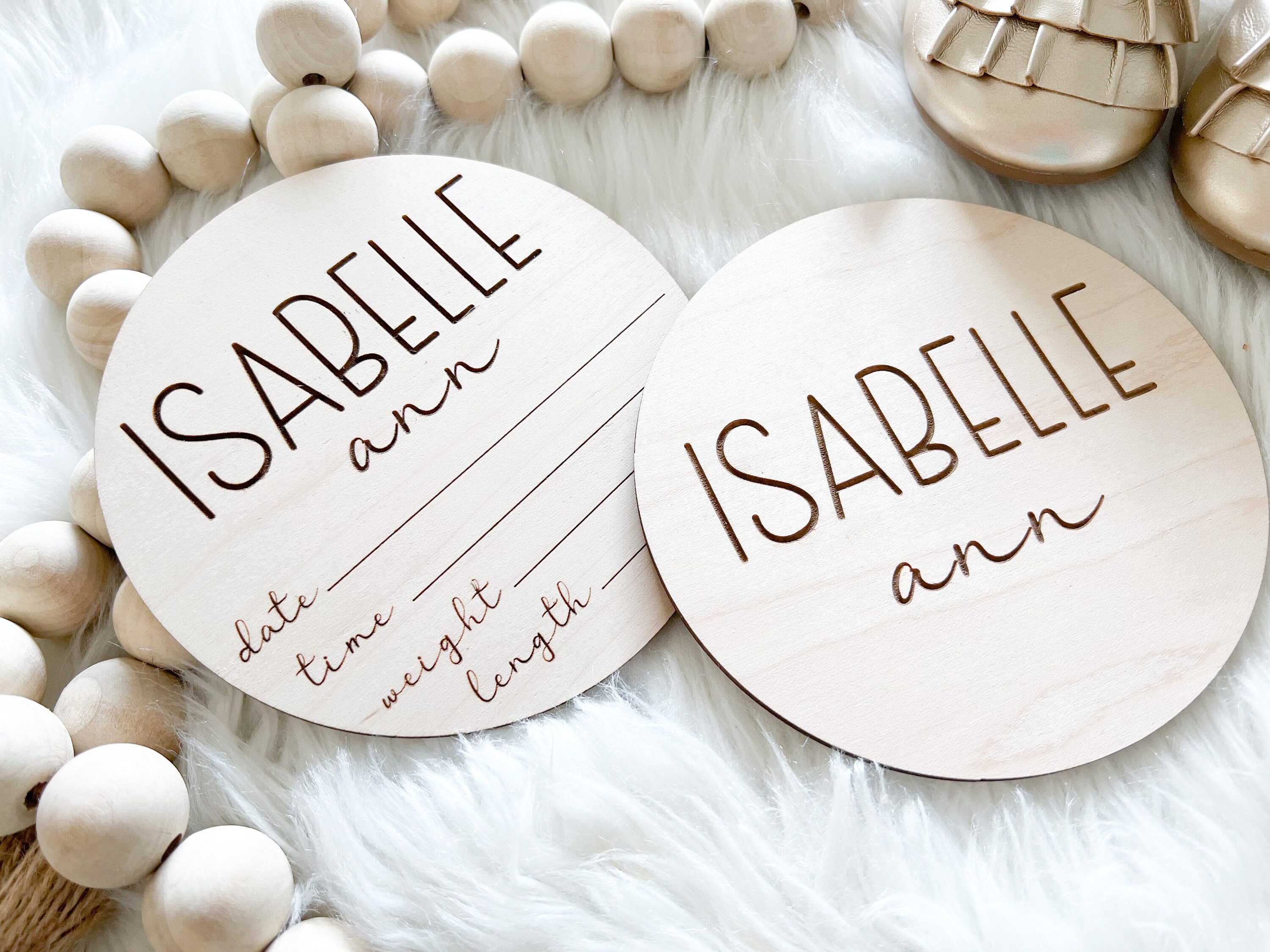 Baby Announcement Sign Birth Stats, Engraved Baby Name Sign for ...
