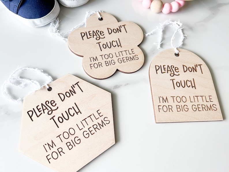 Please Don't Touch Germ Sign for Newborn, Don't Touch Baby, Do Not ...