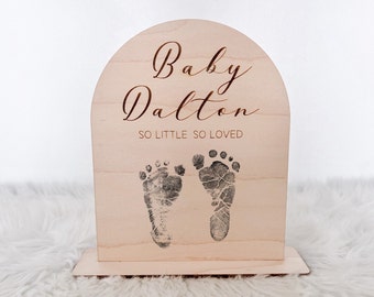 Baby Footprint Display, Ultrasound Frame Baby Announcement, Coming Soon Picture Frame, Personalized Pregnancy Gift, Sonogram Picture Stand