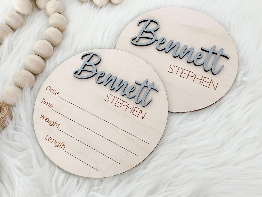 Birth Announcement Sign for Hospital, Baby Name Sign for Hospital ...