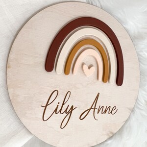 Rainbow Birth Announcement Sign, Baby Name Sign for Hospital, Rainbow ...
