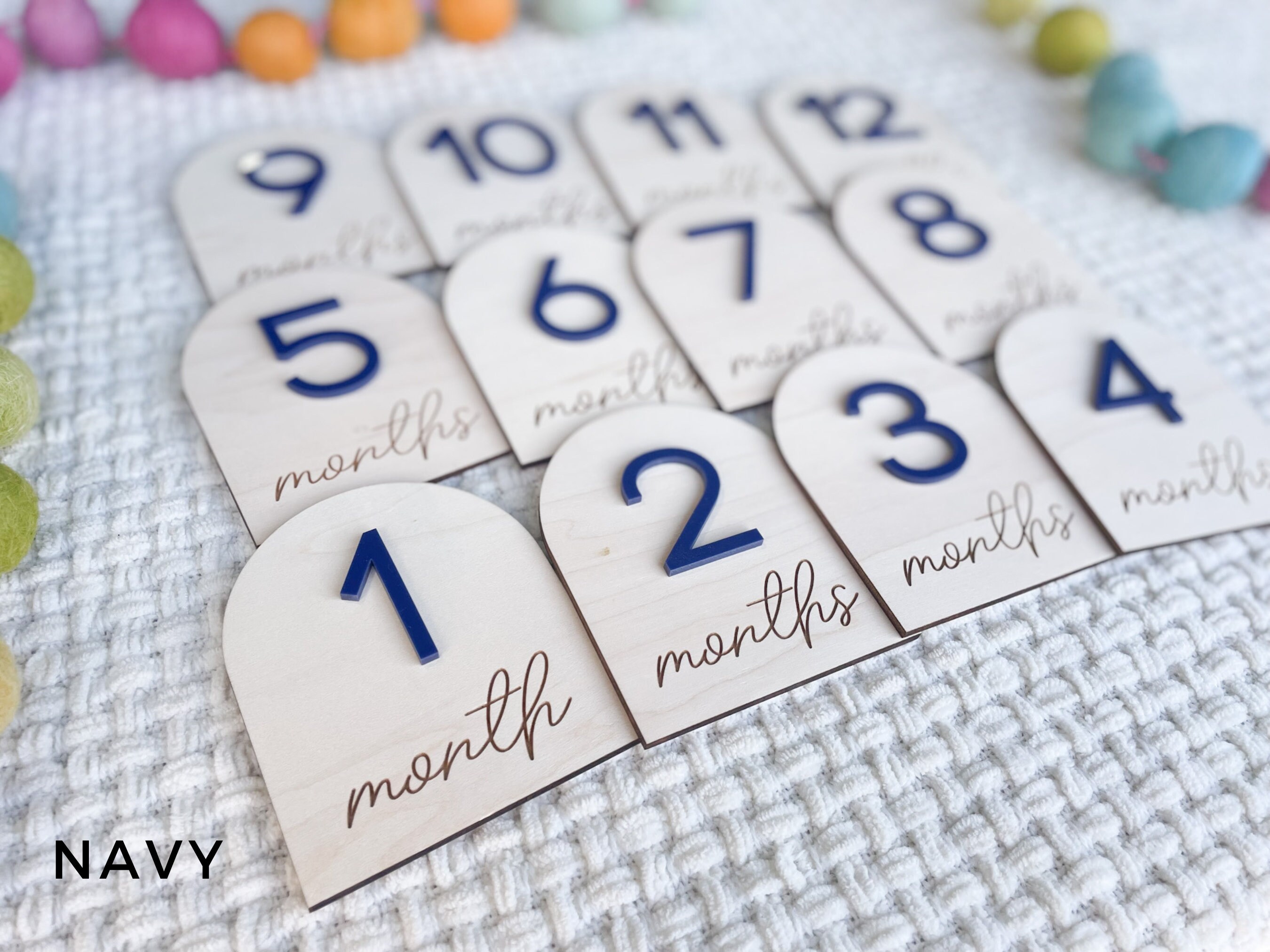 Baby Monthly Milestone Marker, Month Photo Sign Baby, Baby Milestone ...