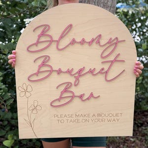 Bord boeket, bord bloemenbalk, grote bloeibalk bruids douche boog, babybloei babyshower, maak een boeketbord, bord bloeibar bruiloft