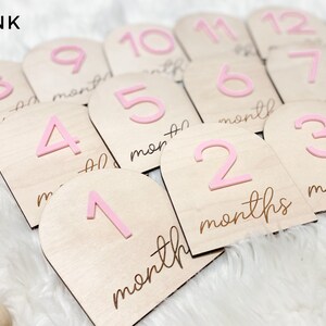 Baby Monthly Milestone Marker, Month Photo Sign Baby, Baby Milestone ...