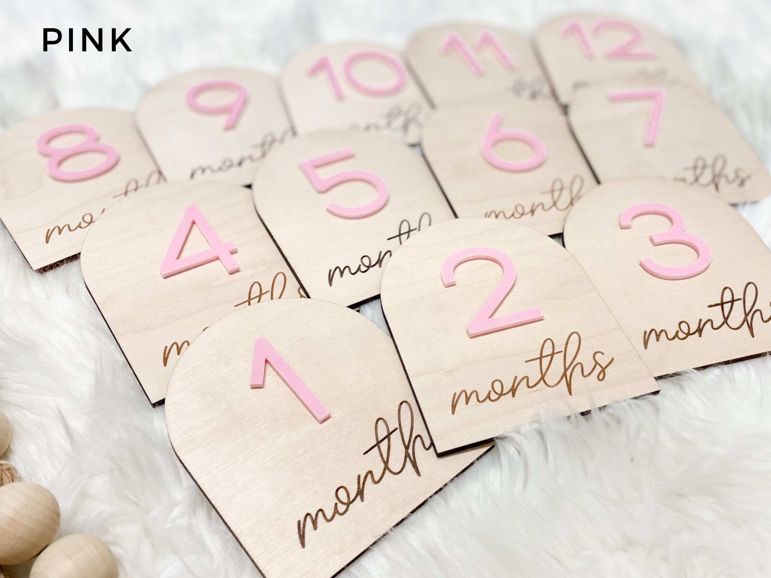 Baby Monthly Milestone Marker, Month Photo Sign Baby, Baby Milestone ...
