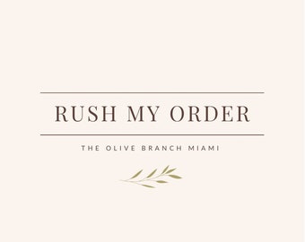 RUSH MY ORDER - Nachricht vor dem Kauf