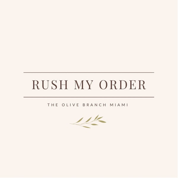 RUSH MY ORDER - Message before purchasing