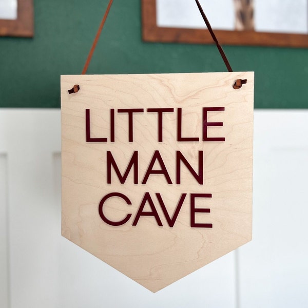 Little Man Cave Sign, Little Babe Cave Sign, Boy Nursery Decor, Boys Room Decor, Playroom Sign, Safari Nursery, Kids Wall Art, Nursery Door