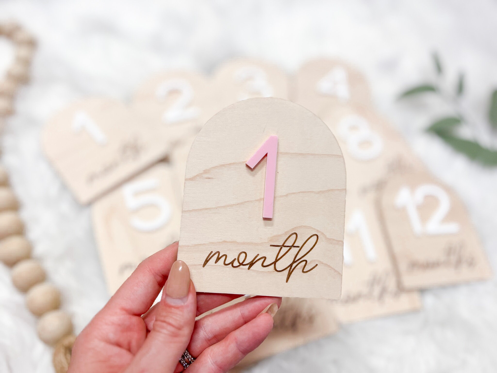 Baby Monthly Milestone Marker, Month Photo Sign Baby, Baby Milestone ...