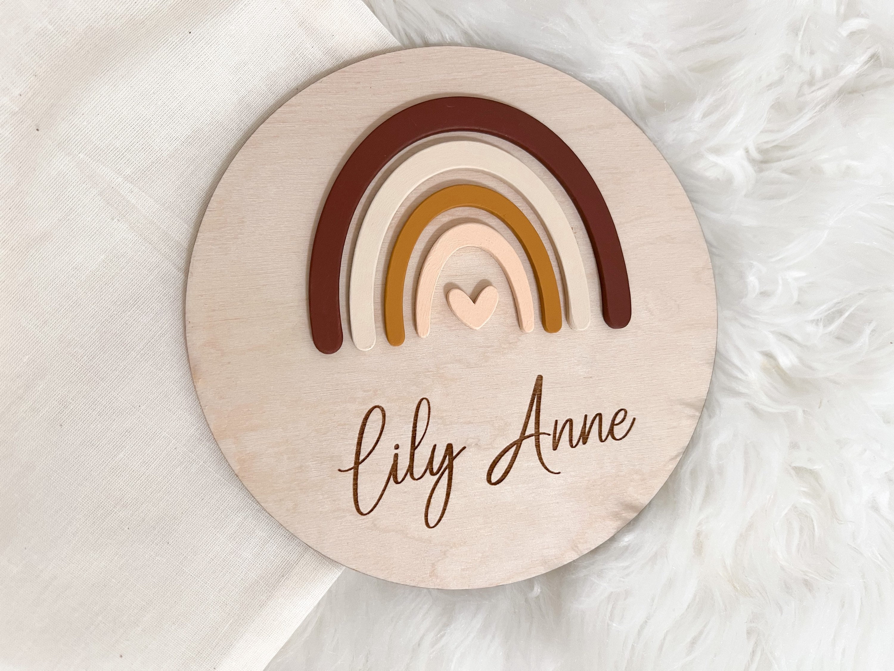 Rainbow Birth Announcement Sign, Baby Name Sign for Hospital, Rainbow ...