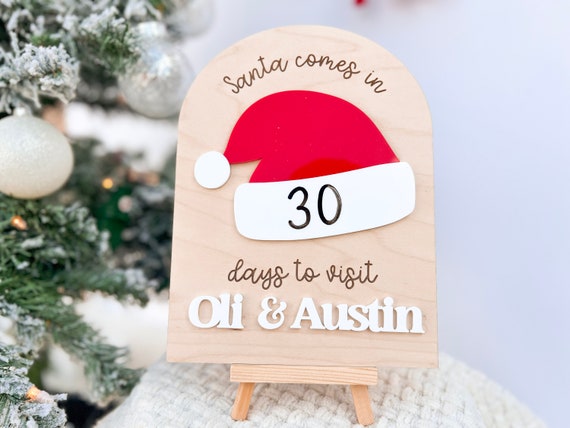 Wooden 'Sleeps Until Christmas' Sign Wooden 'Sleeps Until Christmas' Sign