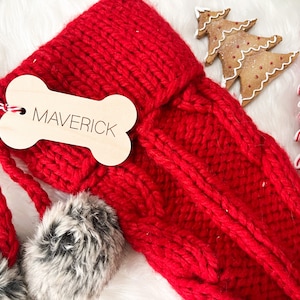 Dog Bone Stocking Tags, Pet Ornament, Cat Ornament, Personalized Cat Christmas Name Tags, Christmas Stocking Tags, Christmas Gift Tags