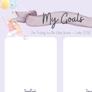Children and Youth Goal Tracker: Ballerinas and Balloons