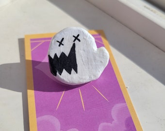 Peculiar Handmade ghost pin