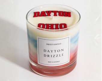 Dayton Drizzle Soy Candle | Fresh Rain Scent, Ohio Gift