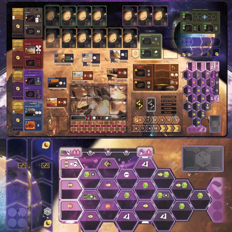 Selfdesigned Boardgame Duneimperium Playmat DUNE Etsy