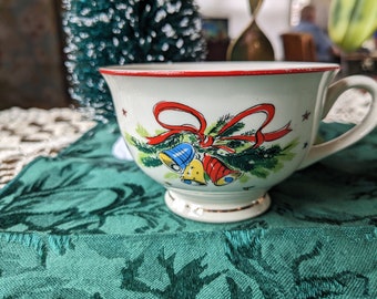 Set of 6 Christmas Tea Cups - 1940's - Original by Victor Schreckengost