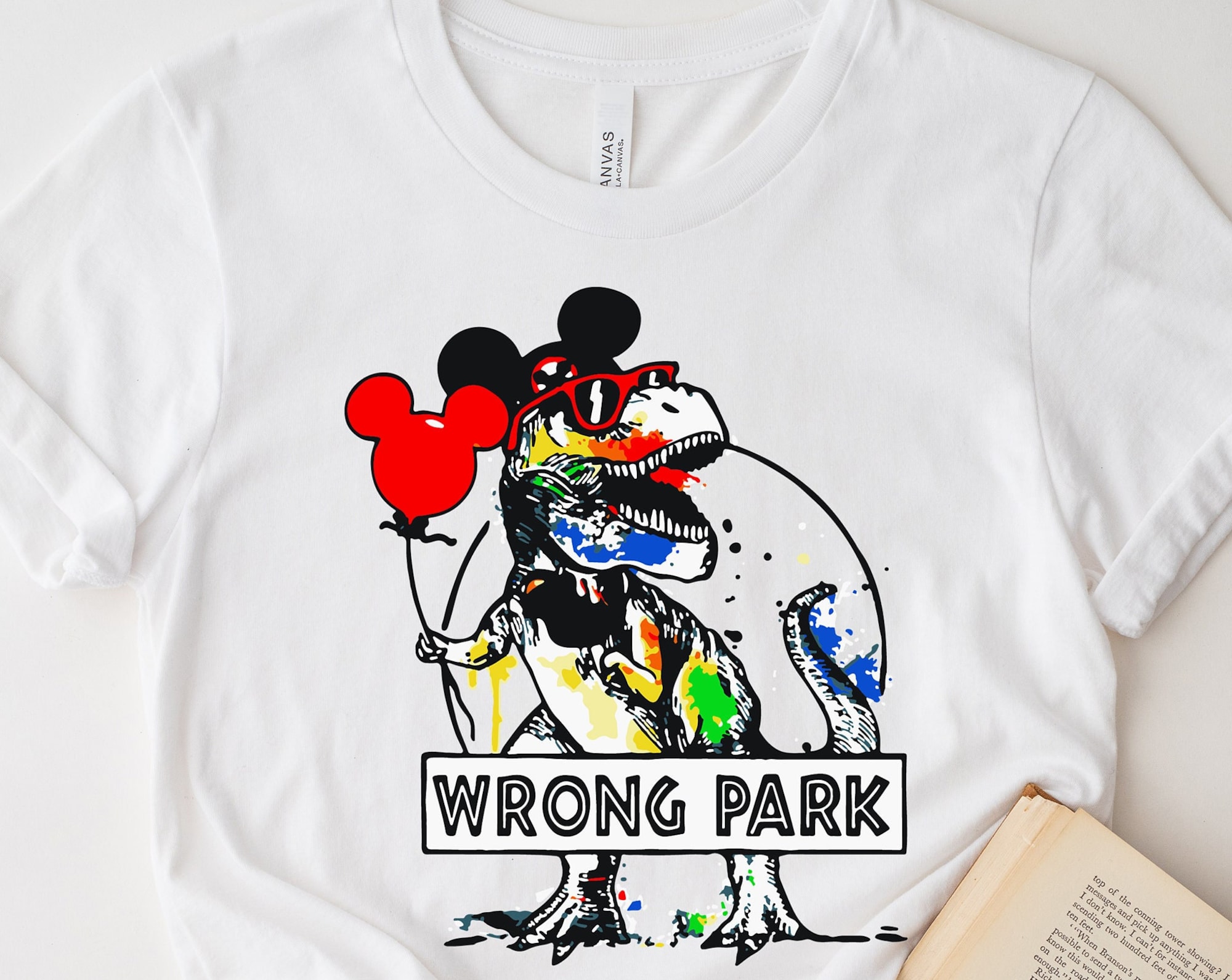 Discover Wrong Park Shirt, Disney Dinosaur T- Shirt, Disneyland Thema Park T-Shirt, Jurassic Park Shirt. Tyrannosaurus Shirt, WrongPark Tshirts