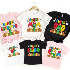 Custom Super Daddio Shirt Super Mario Birthday Shirt Super - Etsy