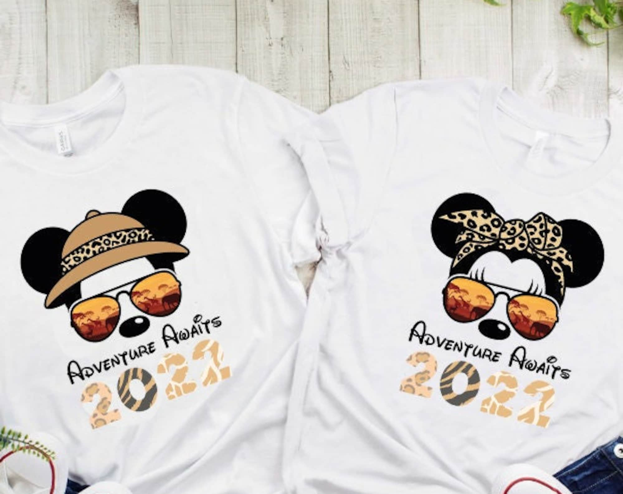 Disney Adventure Awaits Shirt, Animal Kingdom Safari Couple T-Shirts