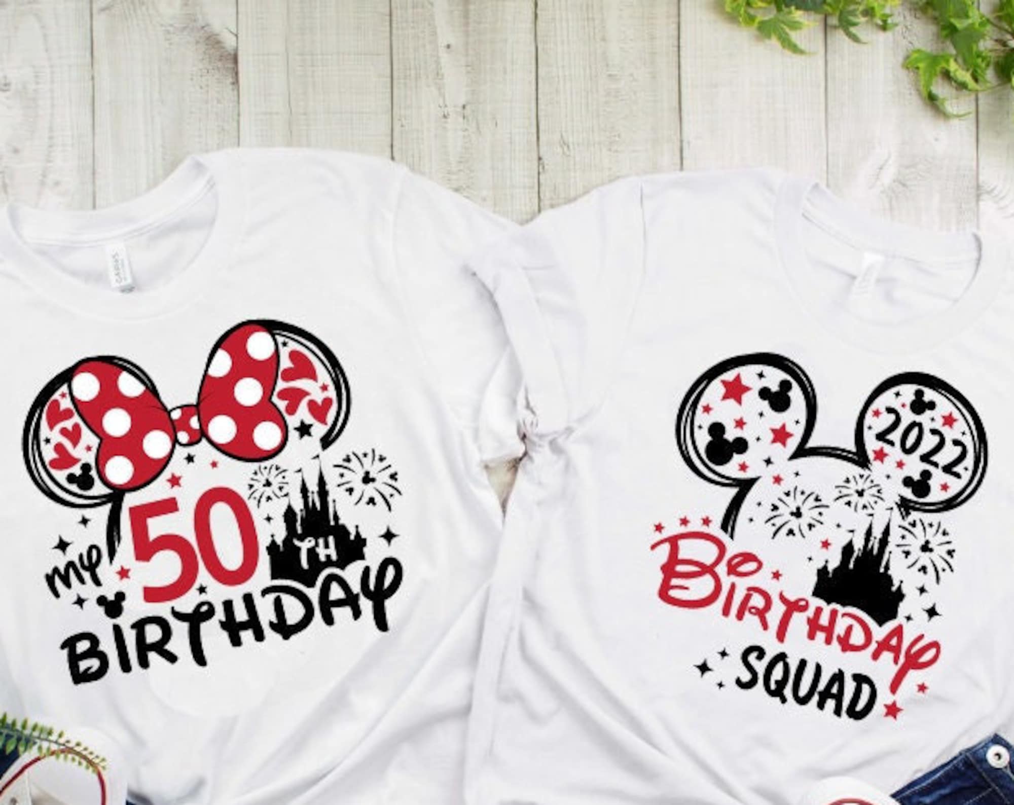 Discover 50th Birthday Shirt, Disney Birthday Squad Te, Minnie 50 Years Old T-shirt