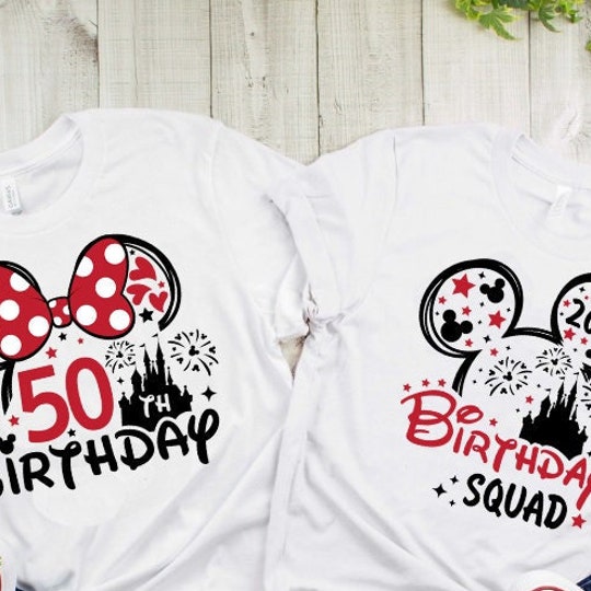 50th Birthday Shirt, Disney Birthday Squad Te, Minnie 50 Years Old T-shirt