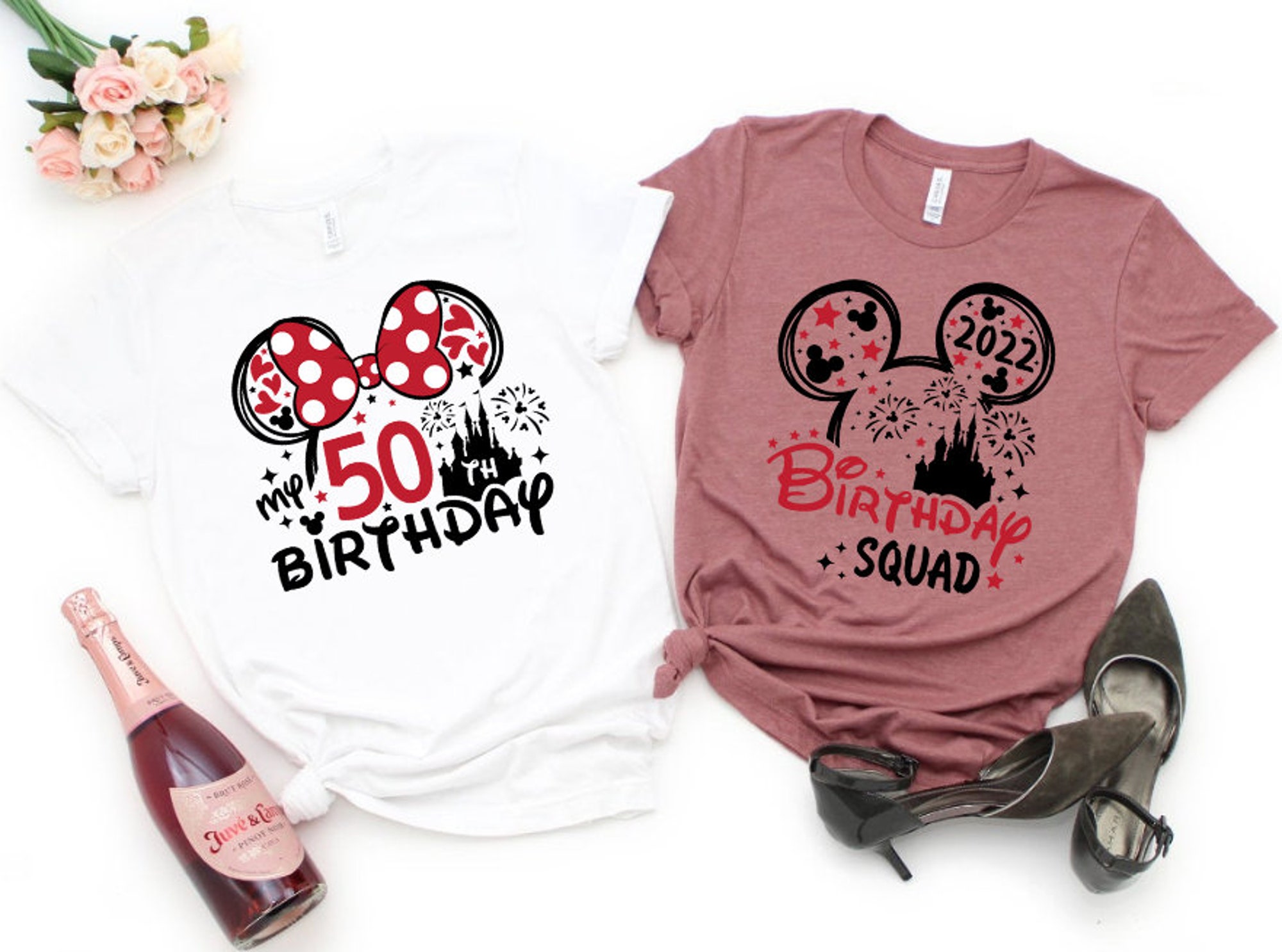 Discover 50th Birthday Shirt, Disney Birthday Squad Te, Minnie 50 Years Old T-shirt