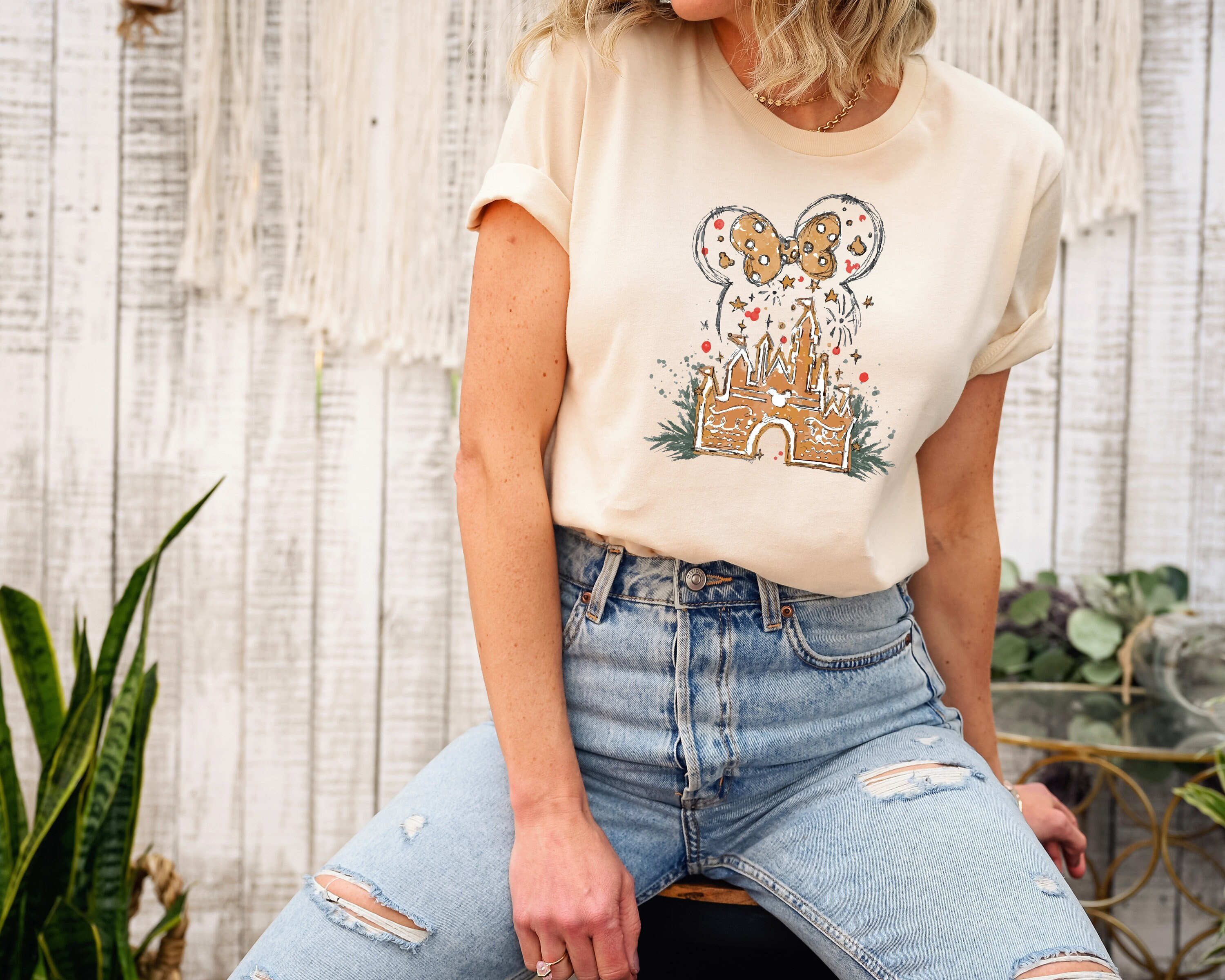 Discover Disney Gingerbread Castle Shirt, Disney Christmas Shirt, Christmas Castle Shirt