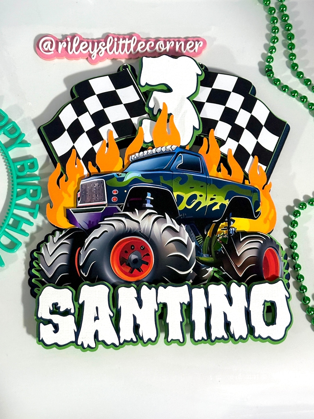 Monster Truck Cake Topper Printable Monster Truck Cake Topper Cake