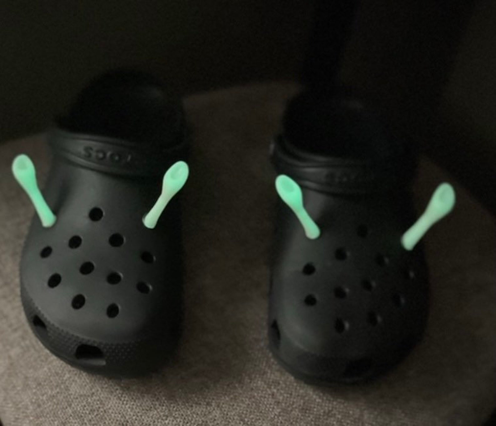 Shrek Ears for Crocs glow in the Dark Croc Charms Crocs Etsy