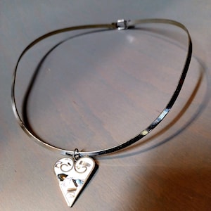 Vintage Choker Necklace &quot;Wired Rod Neckpiece&quot;