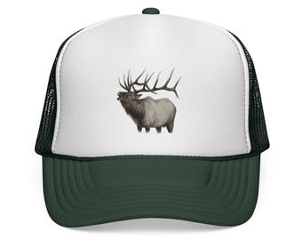 Antler Animal Trucker Cap: Outdoorsy Wildlife Hat