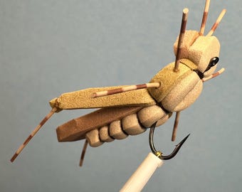 Vincent's Hopper - Foam Terrestrial Dry Fly Pattern for Fly Fishing Freshwater Trout
