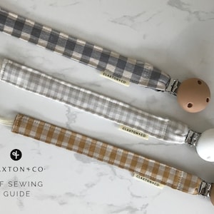 Dummy / Pacifier Strap Digital Sewing Guide