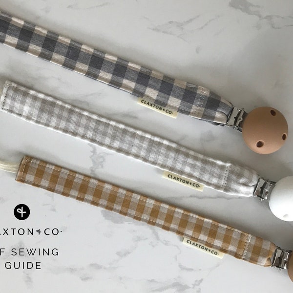 Dummy / Pacifier Strap Digital Sewing Guide