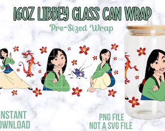 Mulan 16 Unzen Libbey Glasdosenverpackung, Libbey Glasverpackungen, Prinzessin PNG Verpackungen, Prinzessin Mulan, 16 Unzen Glasdosenverpackungen, Mulan PNG, Glasdosenverpackungen