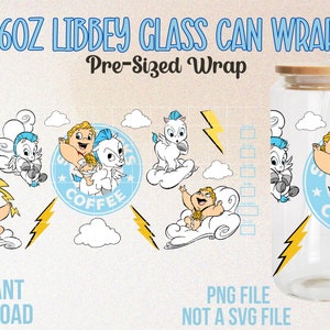 Hercules Libbey Glass Wrap, 16oz Glass Can Wrap, Full Size Wrap, Cartoon Tumbler, Hercules PNG Wrap, 16oz PNG Wraps, Libbey Glass Can Wrap