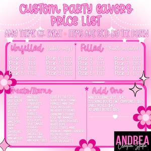 Custom Party Favors, Party Favor Packages, Birthday Party Party Favors, Party Favors, Event Favors, Kids Birthday Party Favors