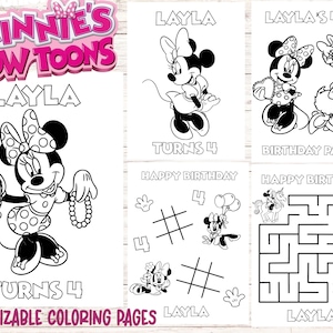 Minnie Mouse Printable Coloring Pages