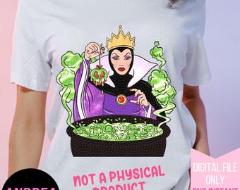 Méchants PNG, méchants, sérigraphie PNG, sublimation, DTF, méchante reine, blanche neige