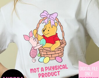 Winnie the Pooh Easter, Winnie the Pooh Easter png, Piglet Easter, Easter Designs, Easter bunny png, Easter Basket, Easter Eggs
