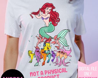 Ariel png, Little Mermaid, Princess png, Magical Princess, PNG for Sublimation, Magical png, Magic Mouse, Sublimation PNG, DTF Designs