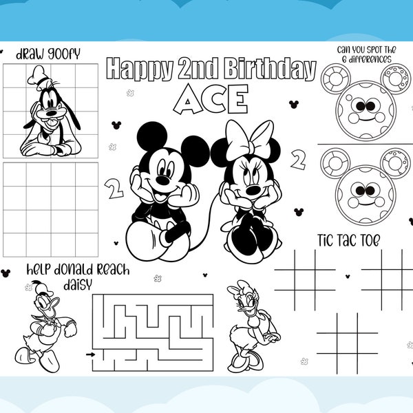 Mickey Mouse Clubhouse Coloring Pages, Mickey Mouse Clubhouse Activity Mat, Mickey Mouse and Friends, Mickey Mouse Clubhouse