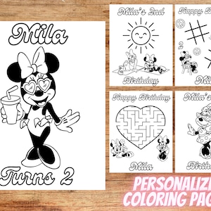 Minnie Mouse Groovy Coloring Pages, Two Groovy Coloring Pages, Groovy Theme Party, Groovy Minnie Mouse, Minnie Mouse Coloring Pages