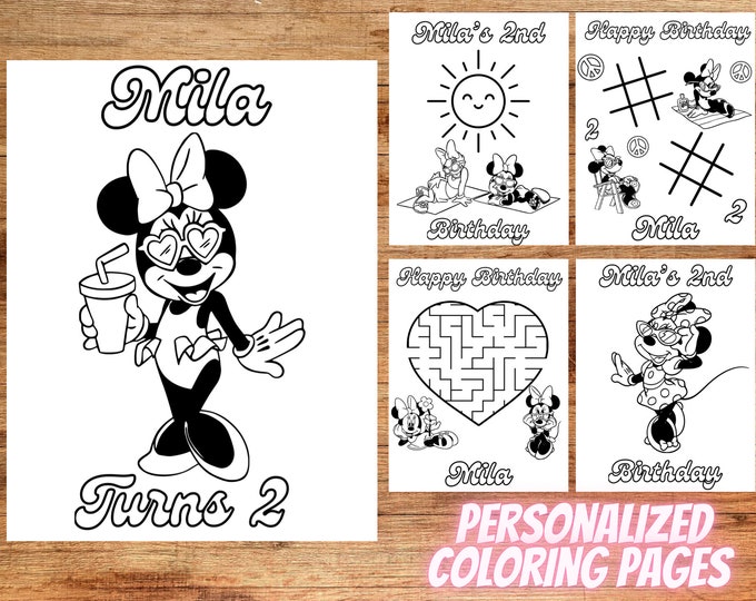 Mini Mouse Two Groovy Minnie Mouse Groovy Coloring Pages, Two Groovy Coloring Pages, Groovy ...