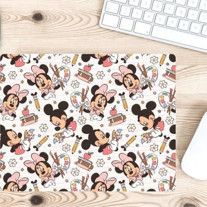 Mickey and Minnie Mouse Pad, Physical Mouse Pads, Magical Mouse Pad, Magical Land, Sublimation, Castle Mouse Pad, Back to School