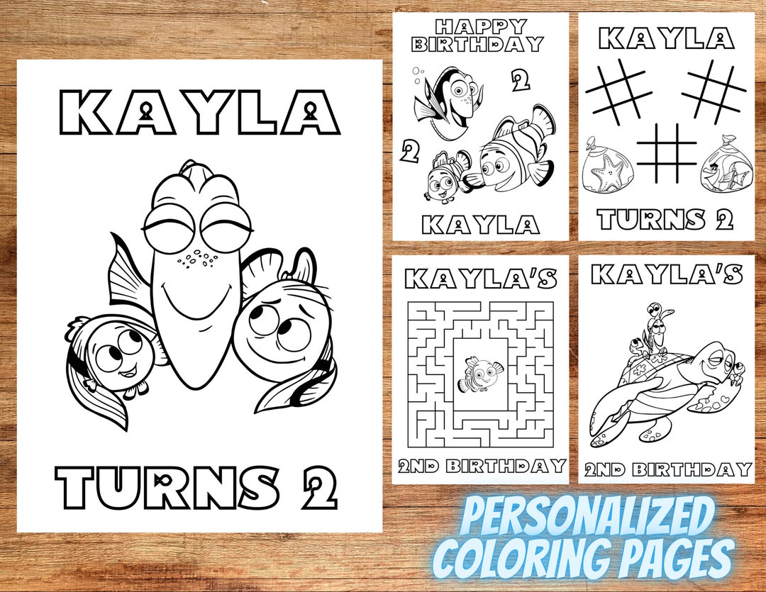 Finding Nemo Coloring Pages, Finding Dory Coloring Pages, Finding Nemo