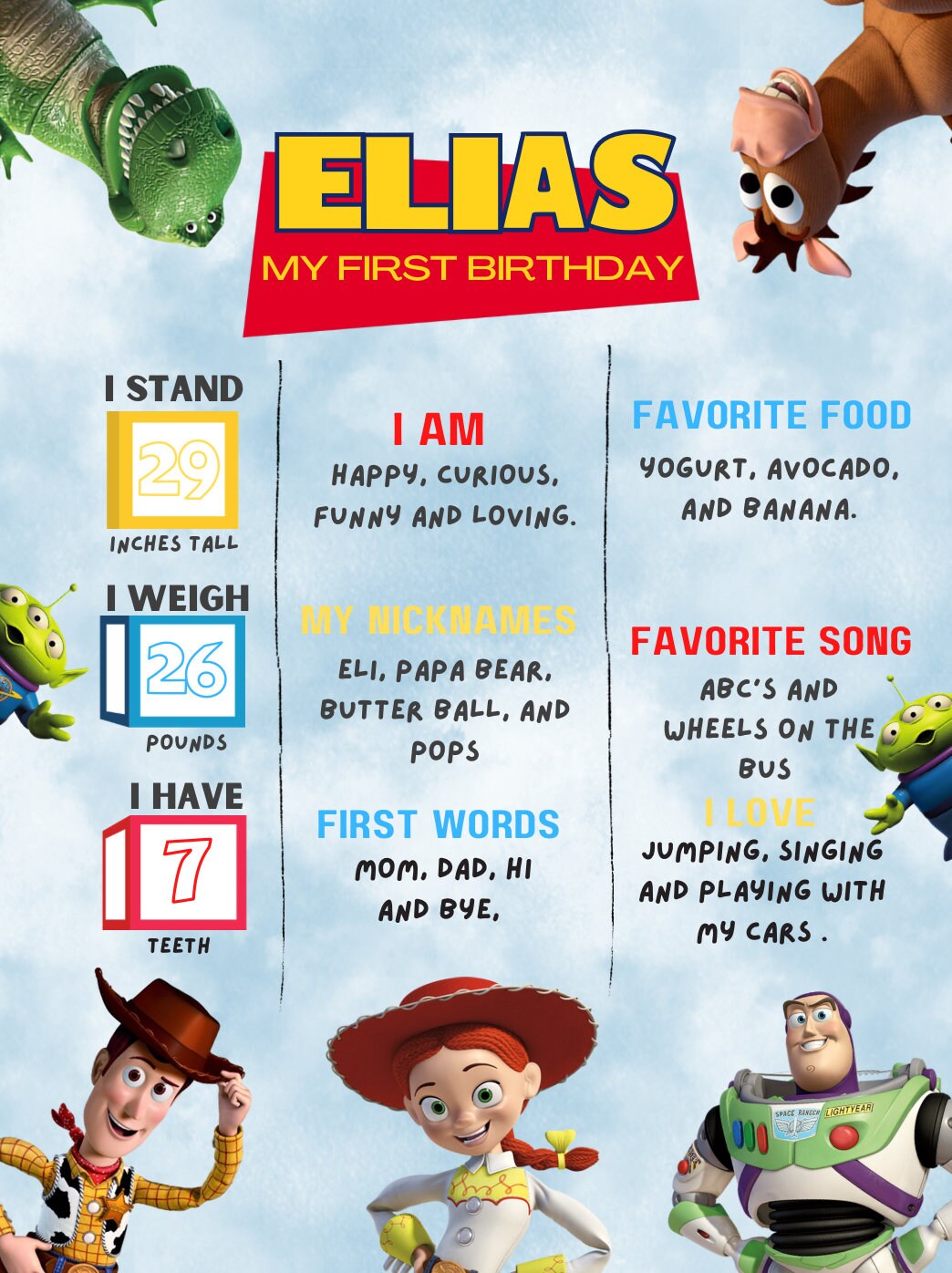 Toy Story Milestone Board Milestone Sign Printable Milestone Etsy