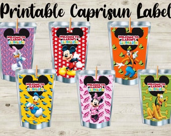 Mickey Mouse Clubhouse Caprisun Labels